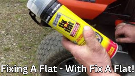 can you repair a tire after using fix a flat