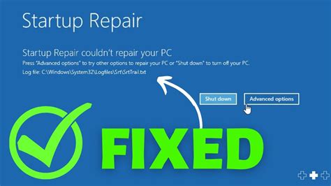 fix startup repair windows 7