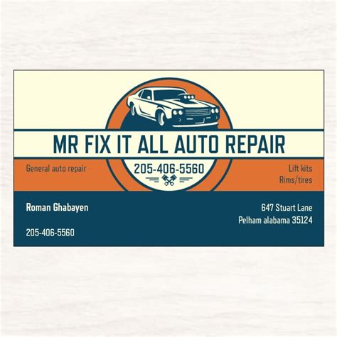 mr fix it all auto repair